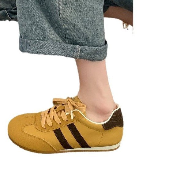 Satin Surface German Training Shoes Women's Breathable Casual Sports