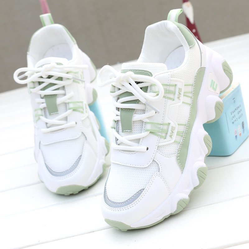 KaleaNew Trendy Daddy Shoes White Shoes Female Students Running