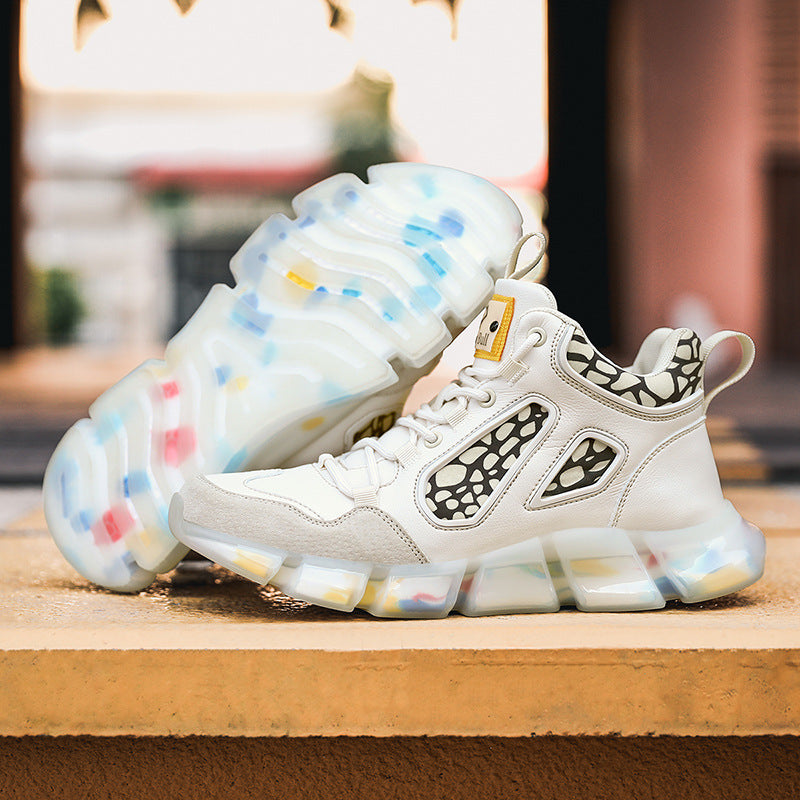 High-top luminous shoes