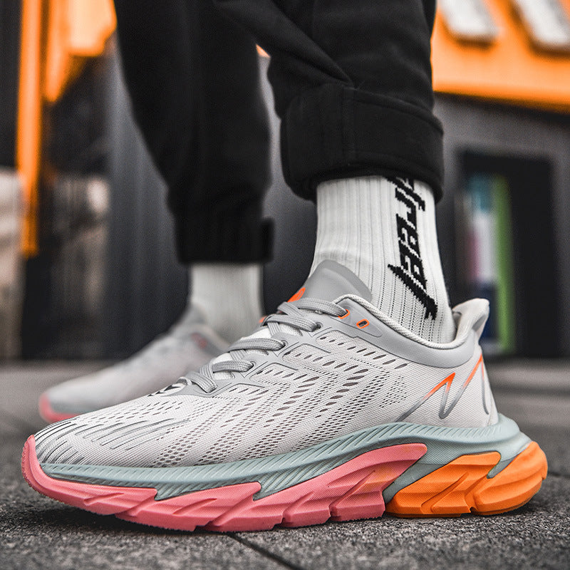 Marathon Running Shoes Sports Students Breathable Ultra-lightweight Shock-absorbing Running Shoes