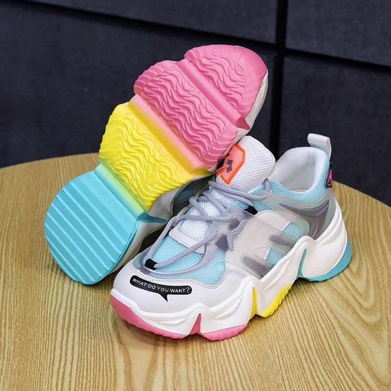 All-match thick bottom running shoes