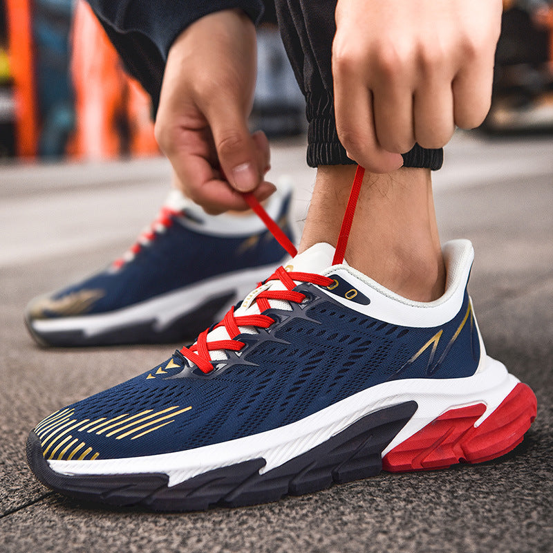 Marathon Running Shoes Sports Students Breathable Ultra-lightweight Shock-absorbing Running Shoes