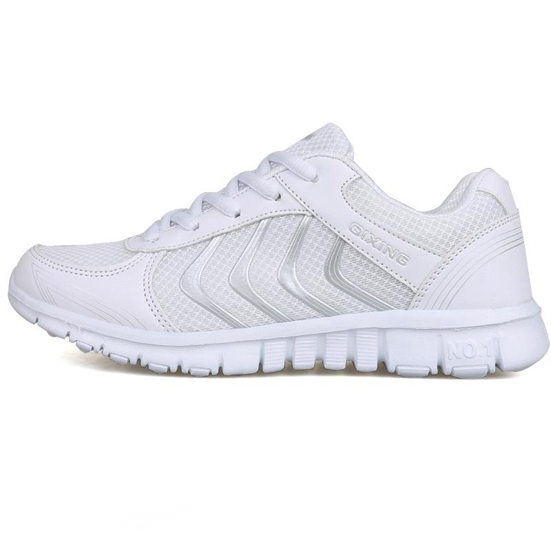 Ladies Running Shoes Ultralight Low-top Casual White Shoes
