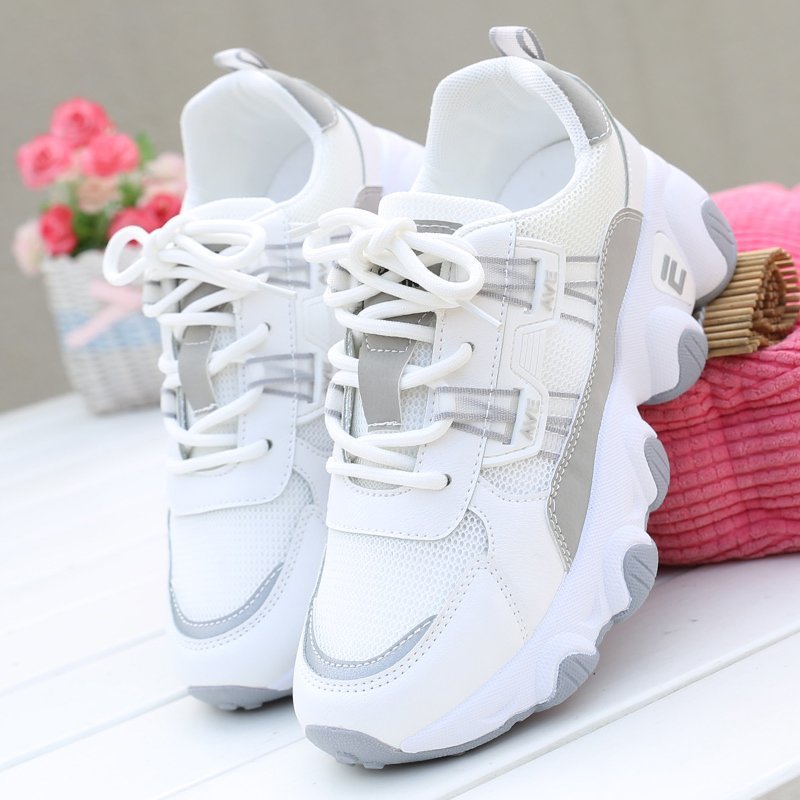 KaleaNew Trendy Daddy Shoes White Shoes Female Students Running