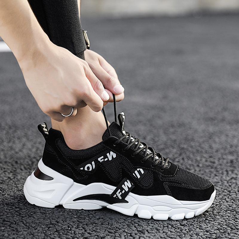 Men's sports and leisure mesh running shoes