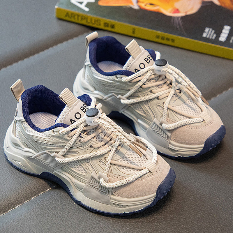 Children's Buckle Sports Mesh Shoes