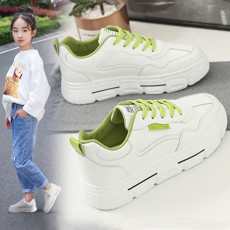 New Spring Girls Sports Shoes Girls Running White Shoes