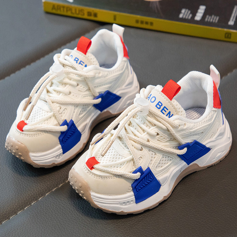 Children's Buckle Sports Mesh Shoes