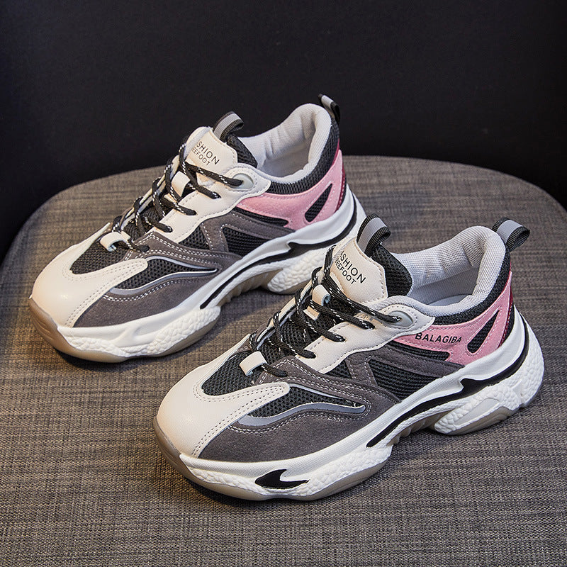 Thick-soled Casual Sports Shoes Korean Fashion Trendy White Shoes