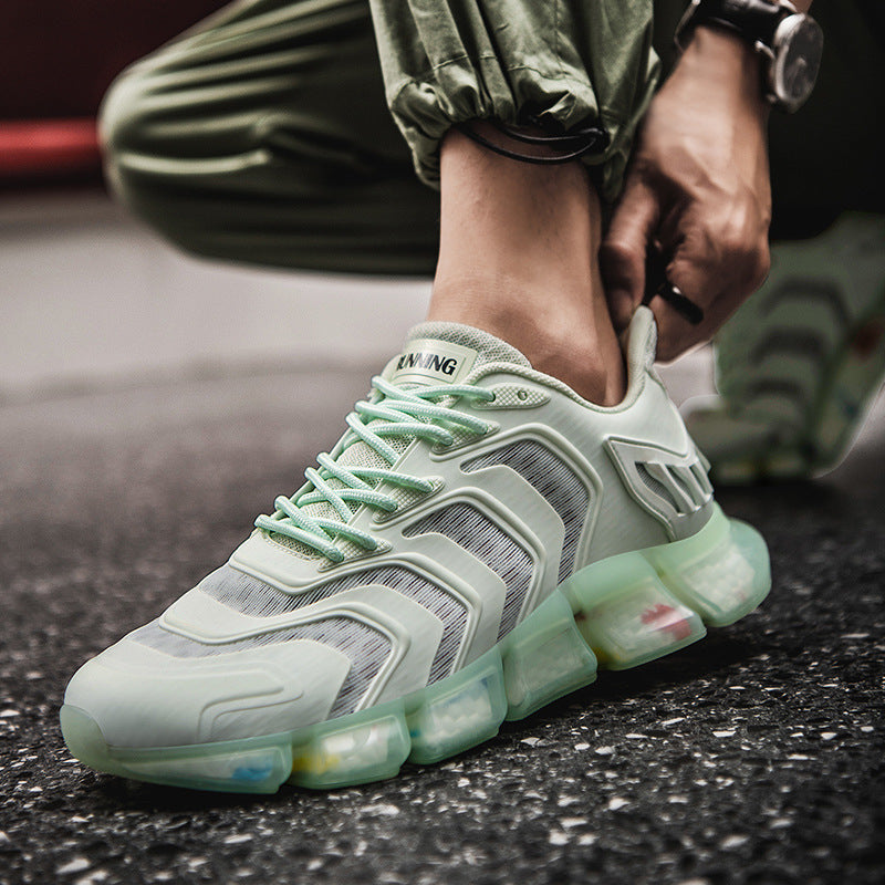 Colorblock luminous casual shoes