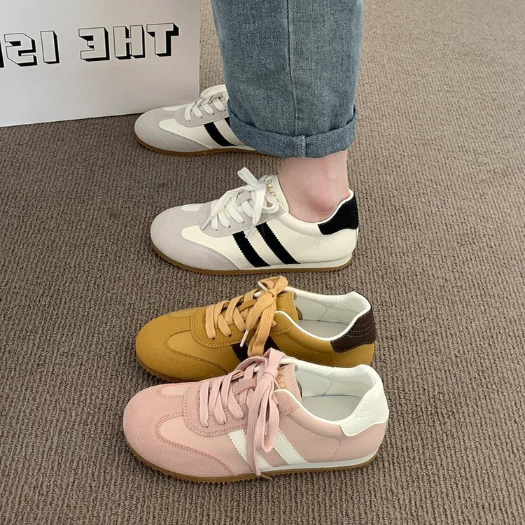 Satin Surface German Training Shoes Women's Breathable Casual Sports