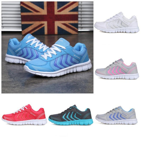 Ladies Running Shoes Ultralight Low-top Casual White Shoes