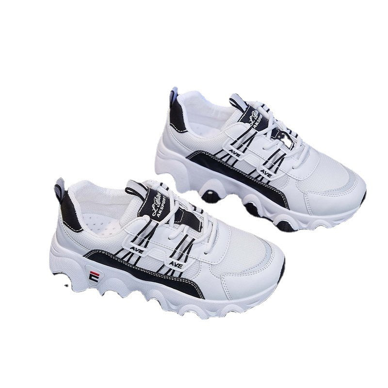 KaleaNew Trendy Daddy Shoes White Shoes Female Students Running