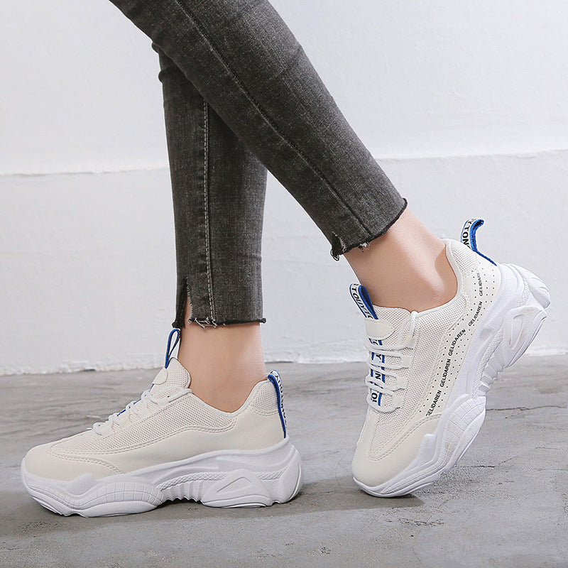 Daddy shoes women's thick bottom casual student running shoes