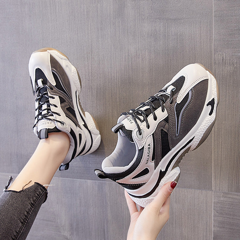 Thick-soled Casual Sports Shoes Korean Fashion Trendy White Shoes