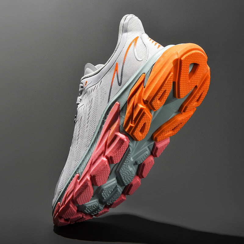 Marathon Running Shoes Sports Students Breathable Ultra-lightweight Shock-absorbing Running Shoes