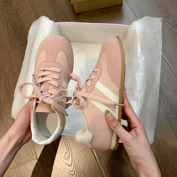 Satin Surface German Training Shoes Women's Breathable Casual Sports
