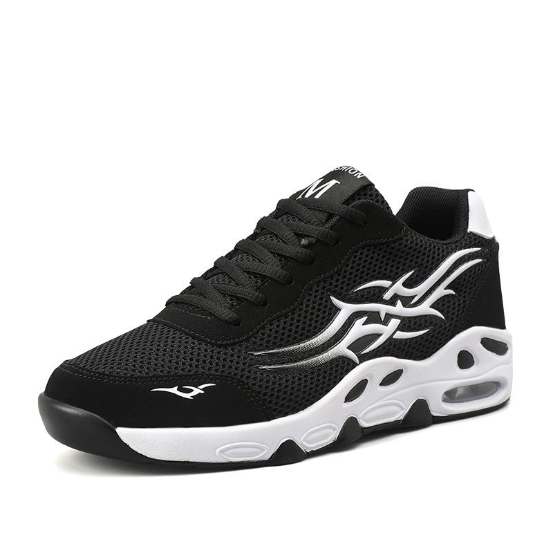 Summer New Large Size Mesh Breathable Youth Air Cushion Casual Sneakers Men's Korean Style Trendy Running Men's Shoes