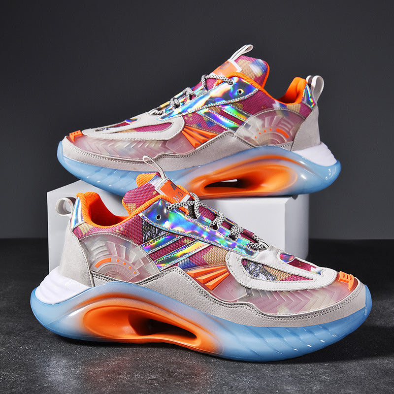 Student Trend Sports Casual Shoes Reflective Running Shoes