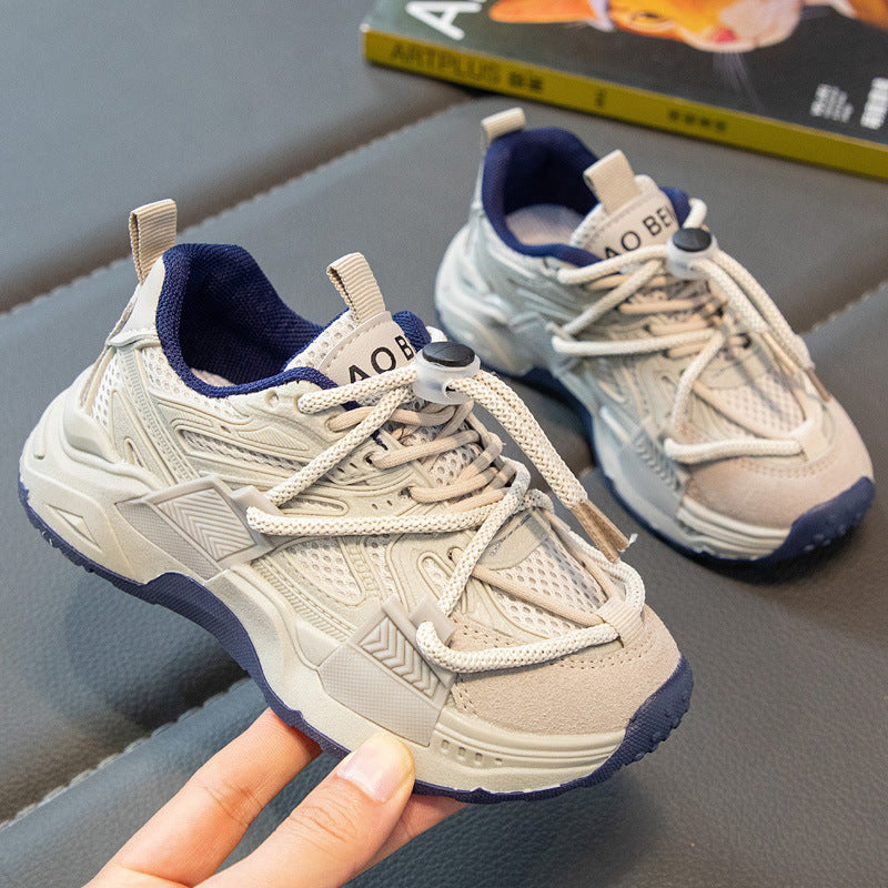 Children's Buckle Sports Mesh Shoes