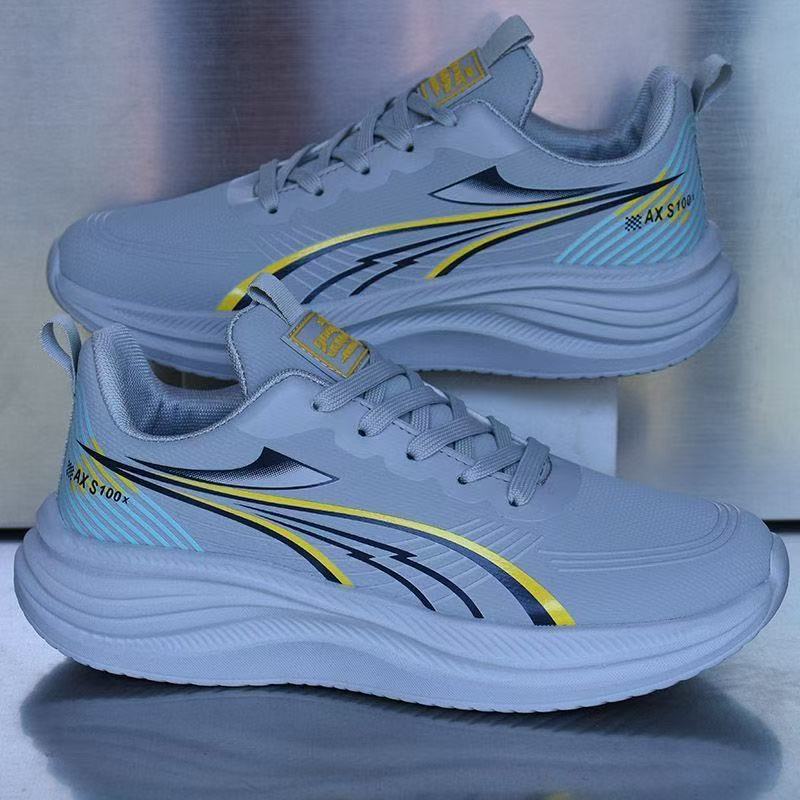 Waterproof Leather Upper Soft Sole Non-slip Lightweight Shock-absorbing Athletic Shoes