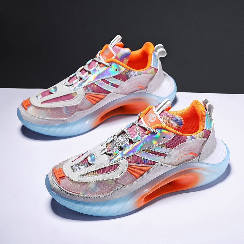 Student Trend Sports Casual Shoes Reflective Running Shoes