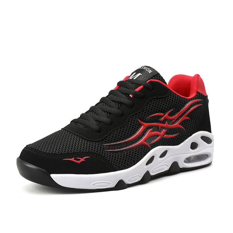 Summer New Large Size Mesh Breathable Youth Air Cushion Casual Sneakers Men's Korean Style Trendy Running Men's Shoes