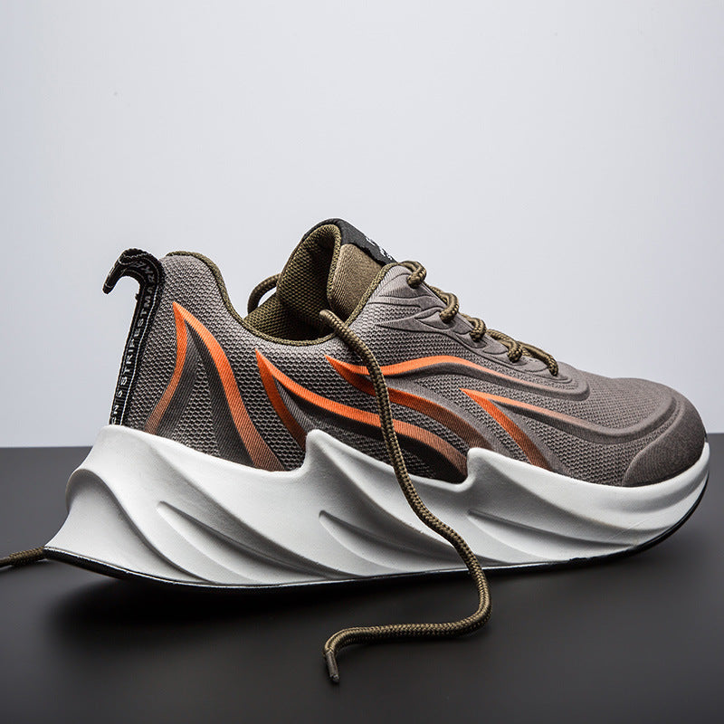 Forrest Gump Men's Shoes Shark Pattern Breathable Sports Running Daddy Shoes