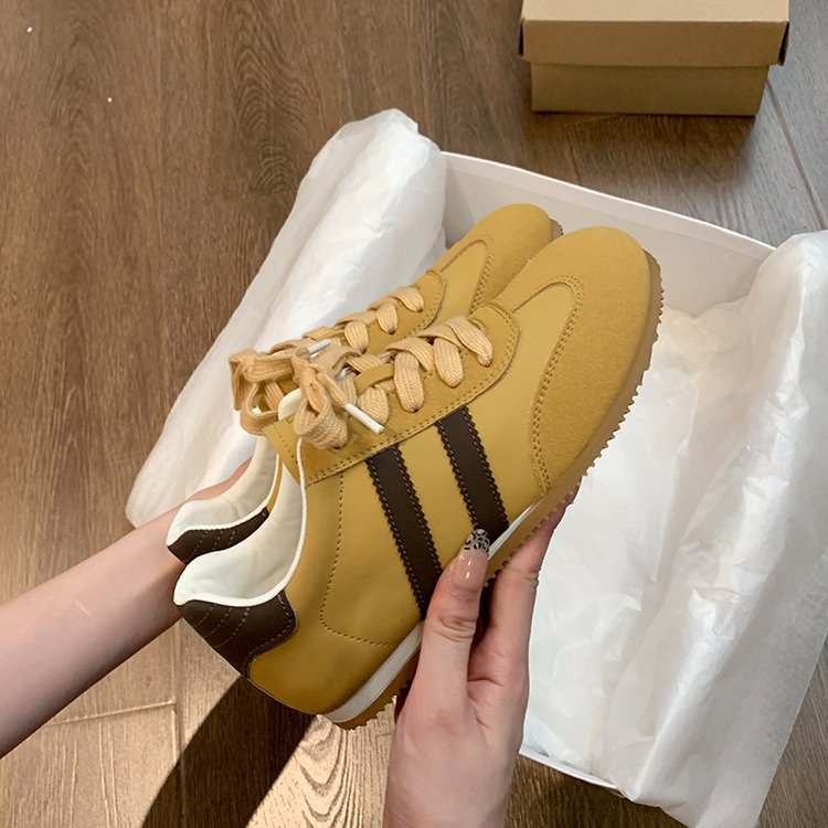 Satin Surface German Training Shoes Women's Breathable Casual Sports