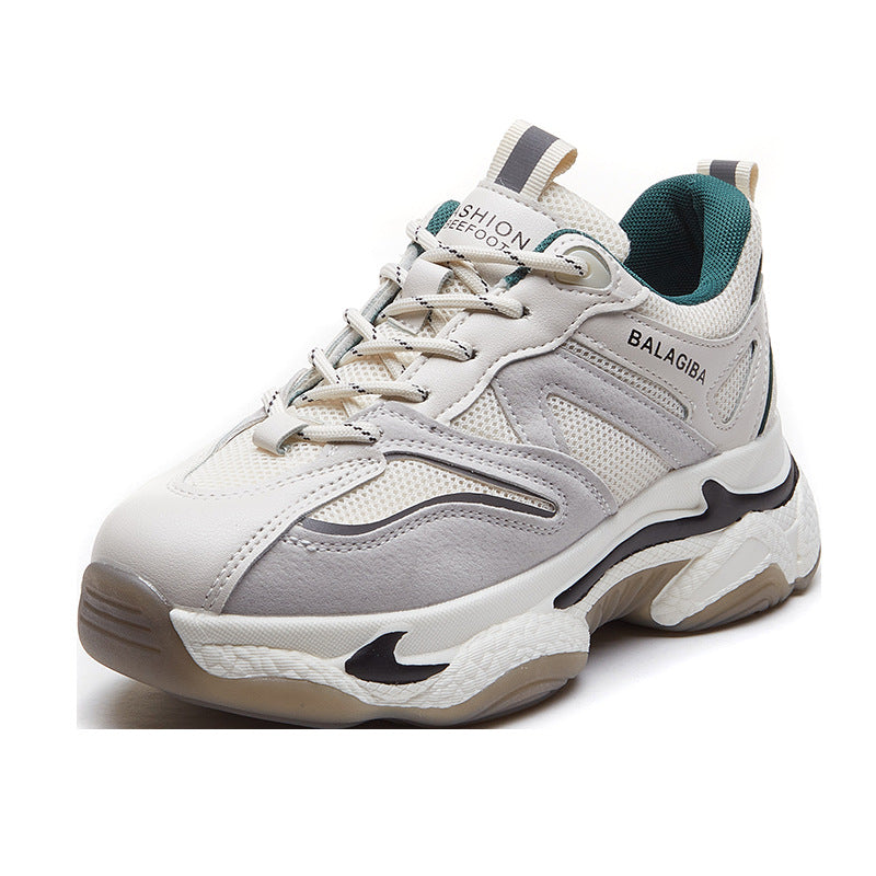 Thick-soled Casual Sports Shoes Korean Fashion Trendy White Shoes