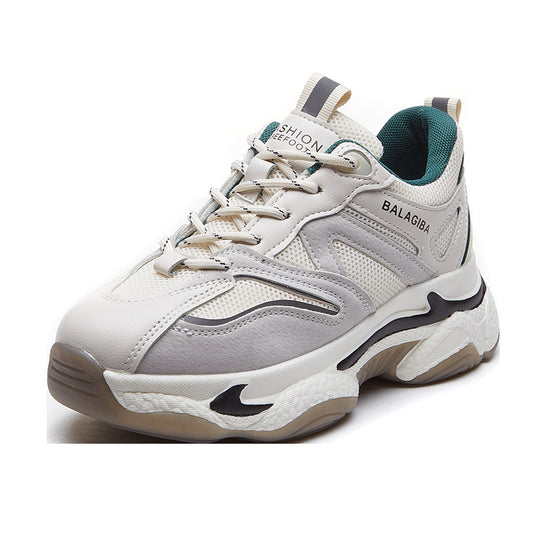 Thick-soled Casual Sports Shoes Korean Fashion Trendy White Shoes