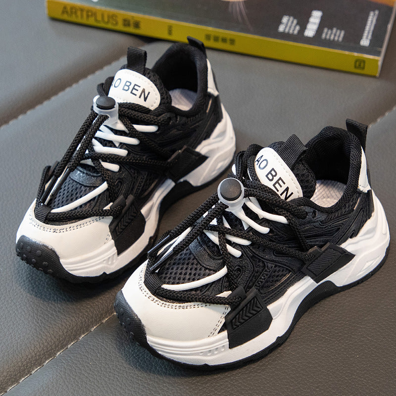 Children's Buckle Sports Mesh Shoes