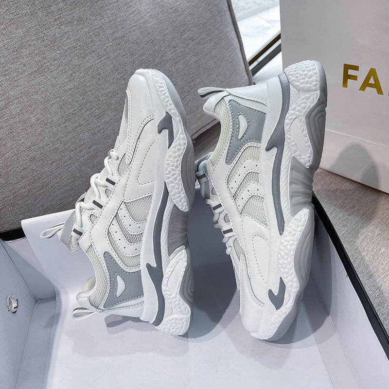 Breathable Single Mesh Platform Casual Women's Sports Shoes